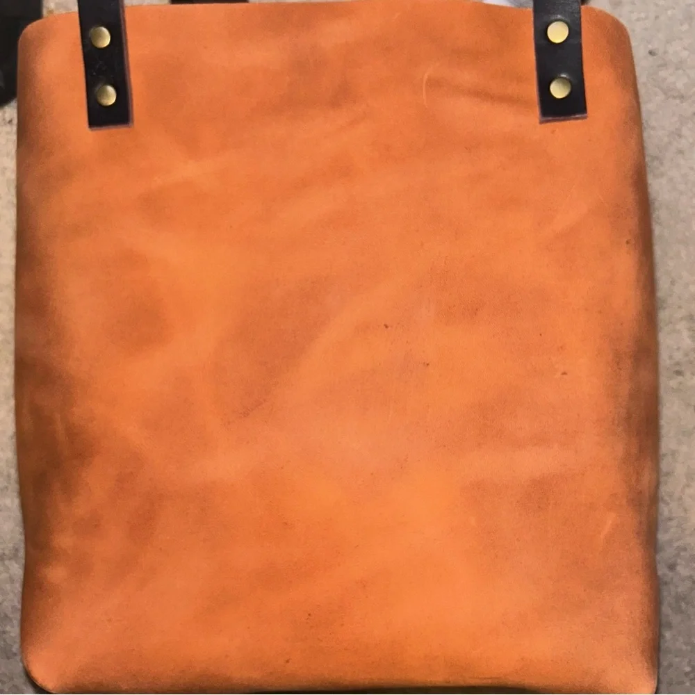 NEW Portland Leather Goods Medium Classic Tote Bag in Sunset Unicorn Color
